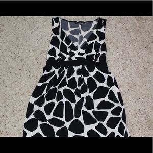 Black and White Mini Dress